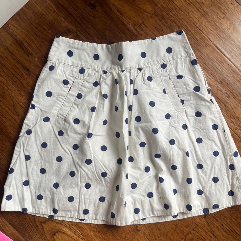 J Crew Polka Dot Skirt size 4